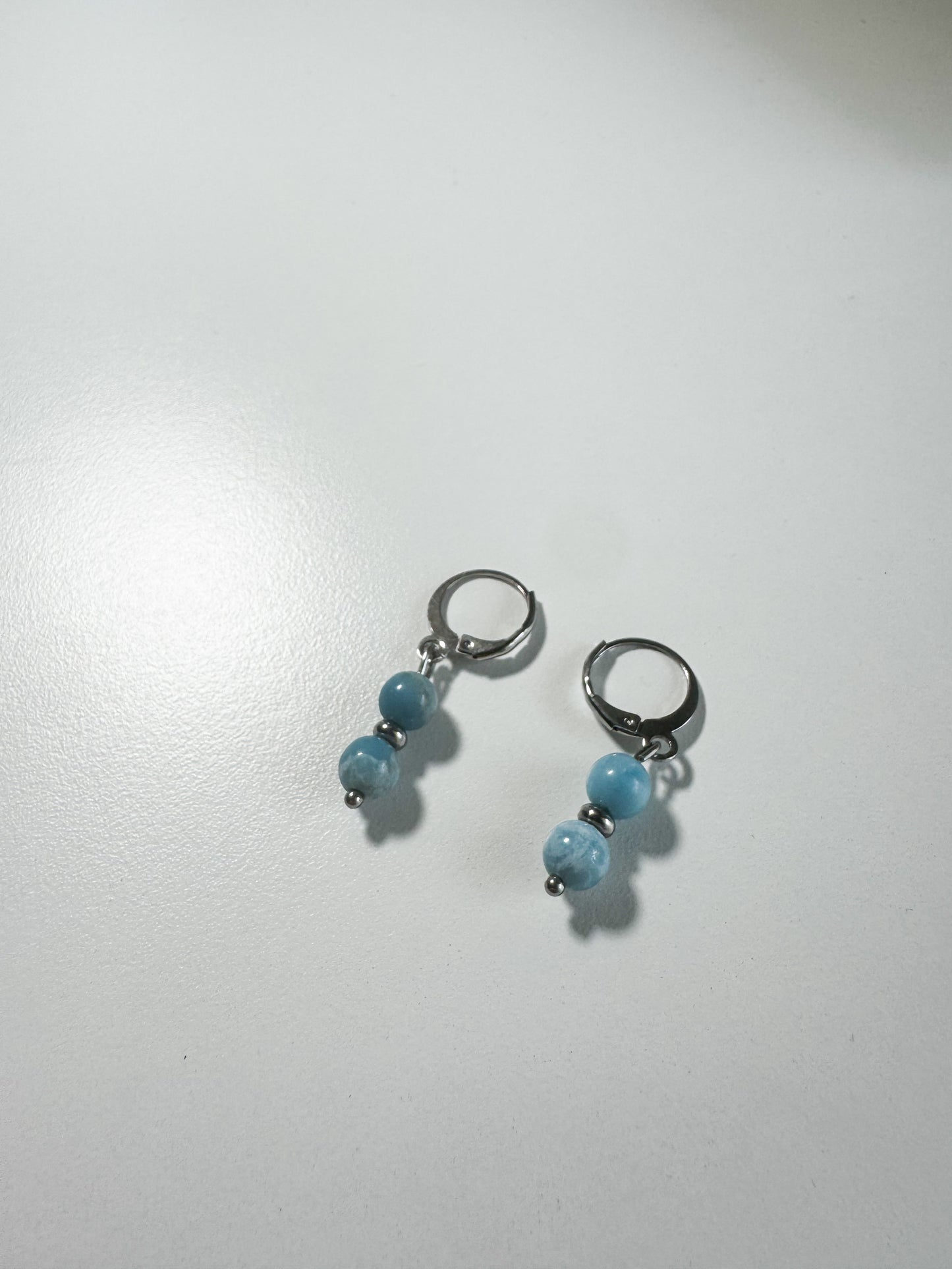 Orecchini con pietra Larimar