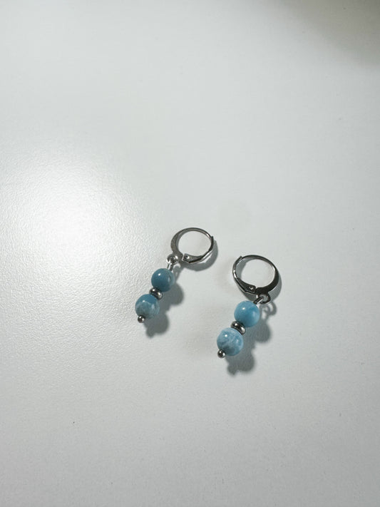 Orecchini con pietra Larimar