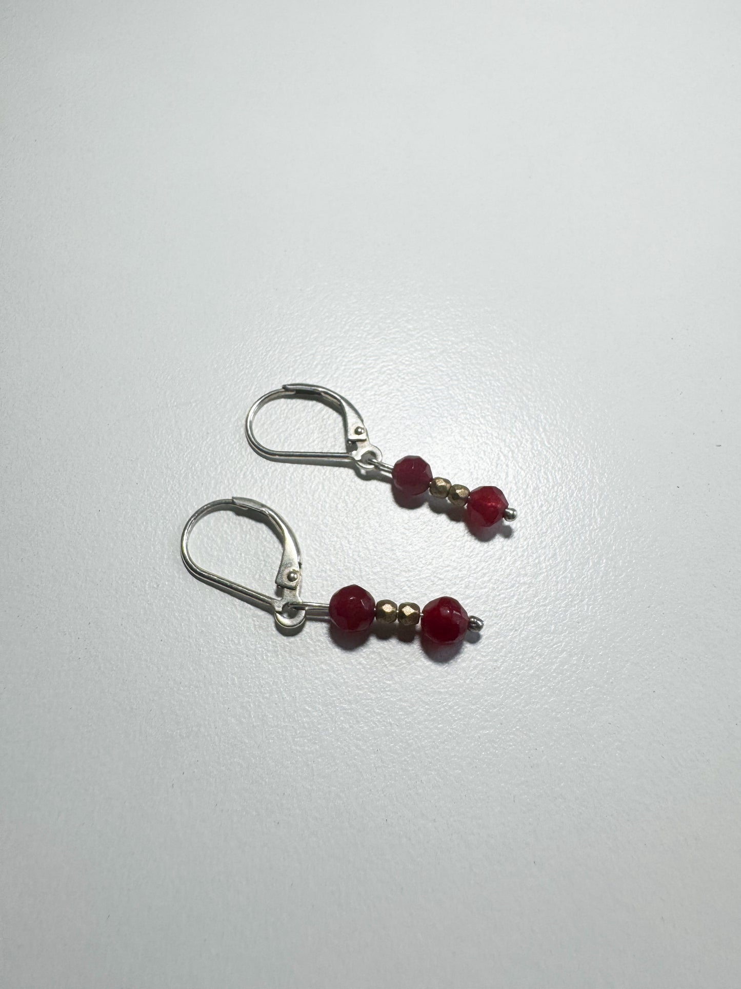 Orecchini con agata rossa