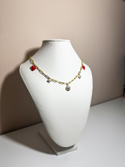 Collana con charms dorati